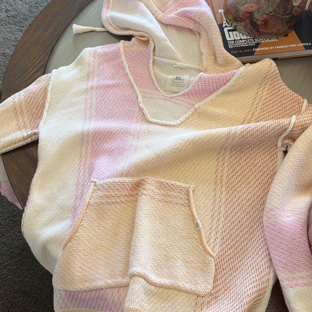 RIP CURL NEON ISLES KNIT PONCHO PULLOVER BEACH WEAR SZ M - Picture 7 of 10